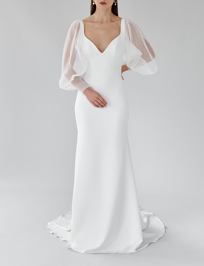 Aesling Marion with Cuff Sleeves - Crepe