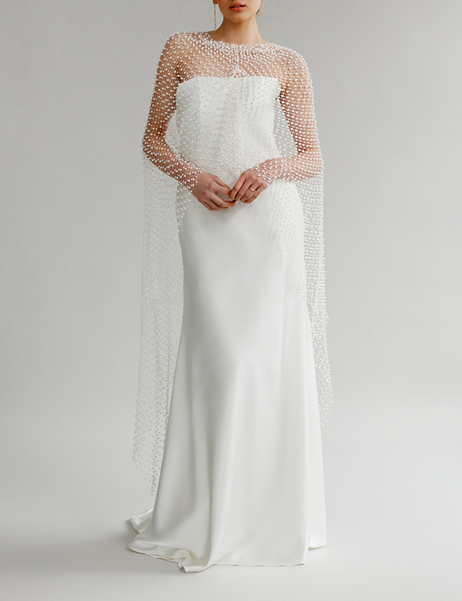 Aesling Leonora with Cape - Satin