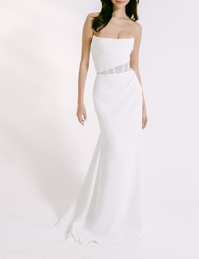 Alyssa Kristin Aria - Lace w/ Pleated Skirt